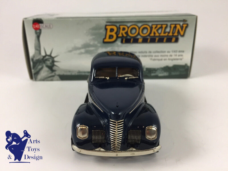 1/43 BROOKLIN BML 18 NASH AMBASSADOR EIGHT 4 DOOR SEDAN 1939 BLUE
