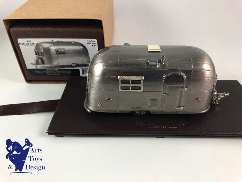 1/43 BROOKLIN 54M CARAVANE AIRSTREAM WANDERER 1953 BARE METAL