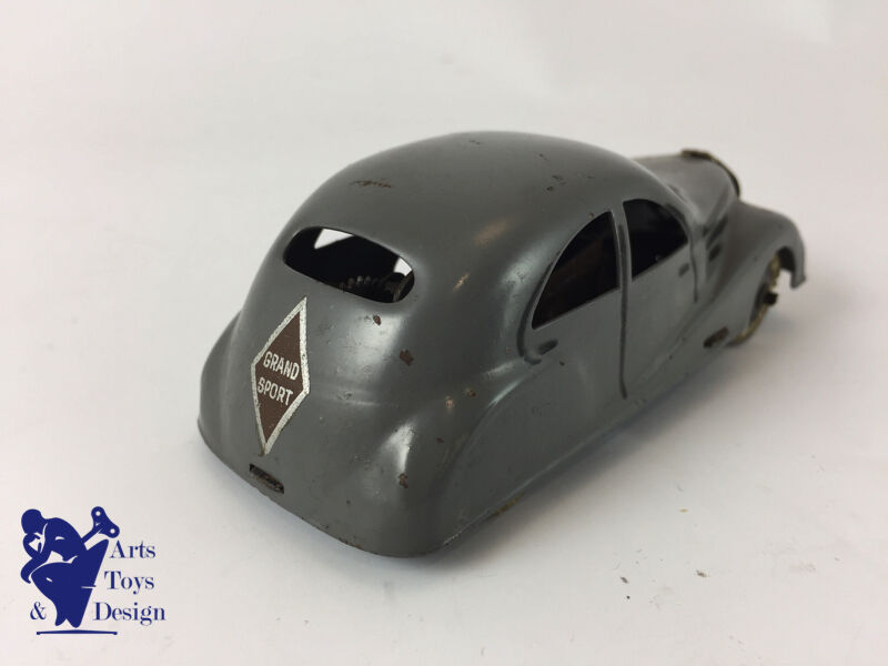 CIJ 3/1 RENAULT VIVA GRAND SPORT TOLE MECANIQUE C.1935 GRIS L 10CM