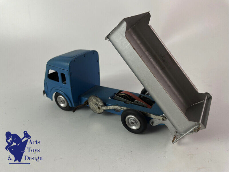 JOUET ANCIEN CIJ REF 5/37 CAMION TOLE RENAULT BENNE BASCULANTE MECANIQUE 1952