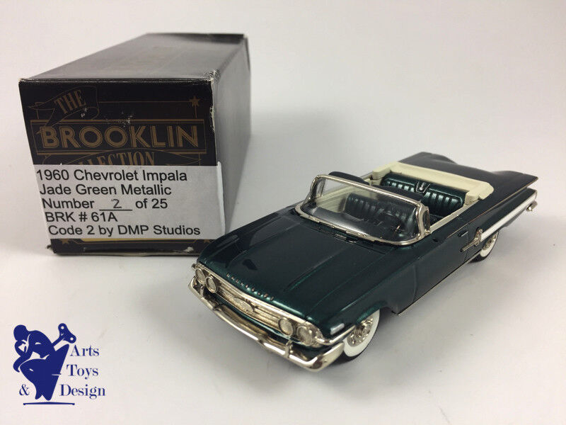 1/43 BROOKLIN DMP 61A CHEVROLET IMPALA 1960 GREEN CODE 2 LTD ED 25EX N°7/10 OR11