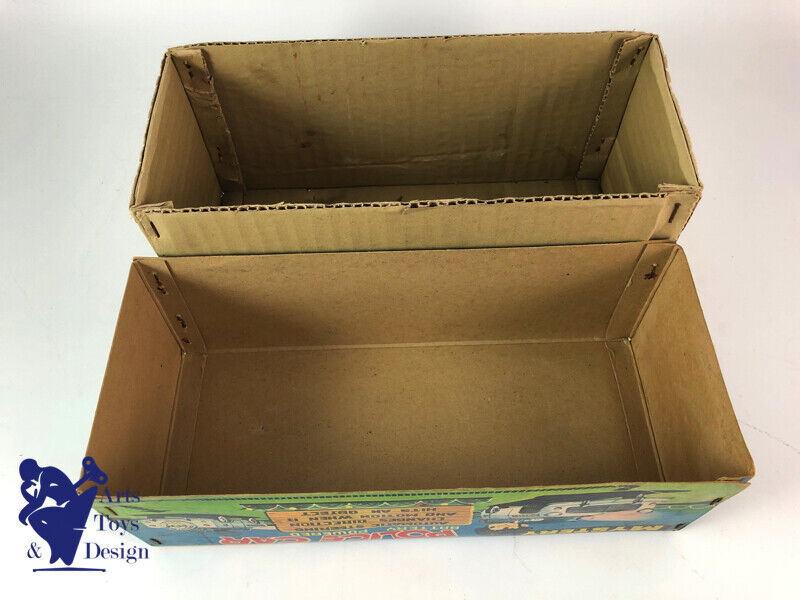 Antique toy Tn Nomura Mystery Police Car Battery Operated Tin Japan 25cm