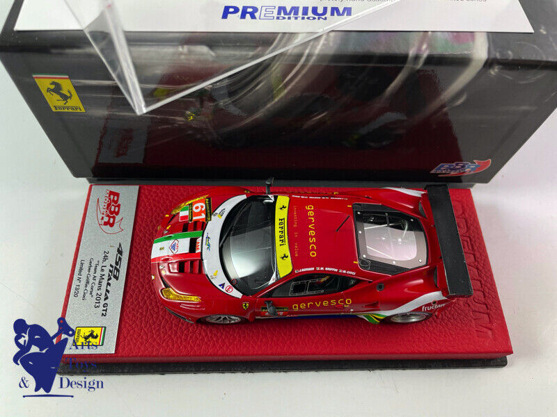 1/43 BBR Ferrari 458 Italia GT2 Le Mans 2013 AF Corse N ° 61 Gerber Griffin N13/20