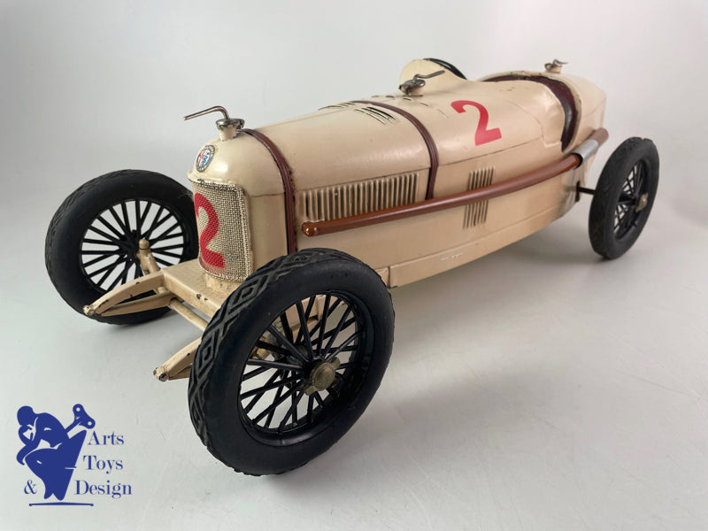 CIJ ALFA ROMEO P2 VOITURE DE COURSE 1930 53CM JOUET ANCIEN