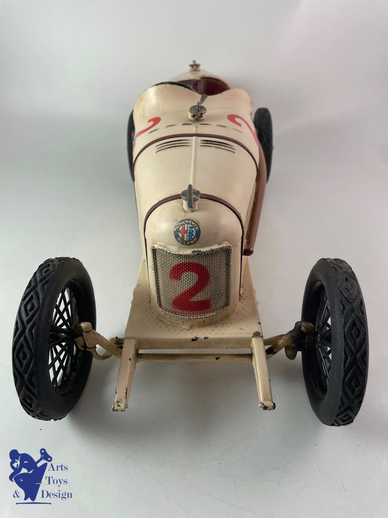 CIJ ALFA ROMEO P2 VOITURE DE COURSE 1930 53CM JOUET ANCIEN