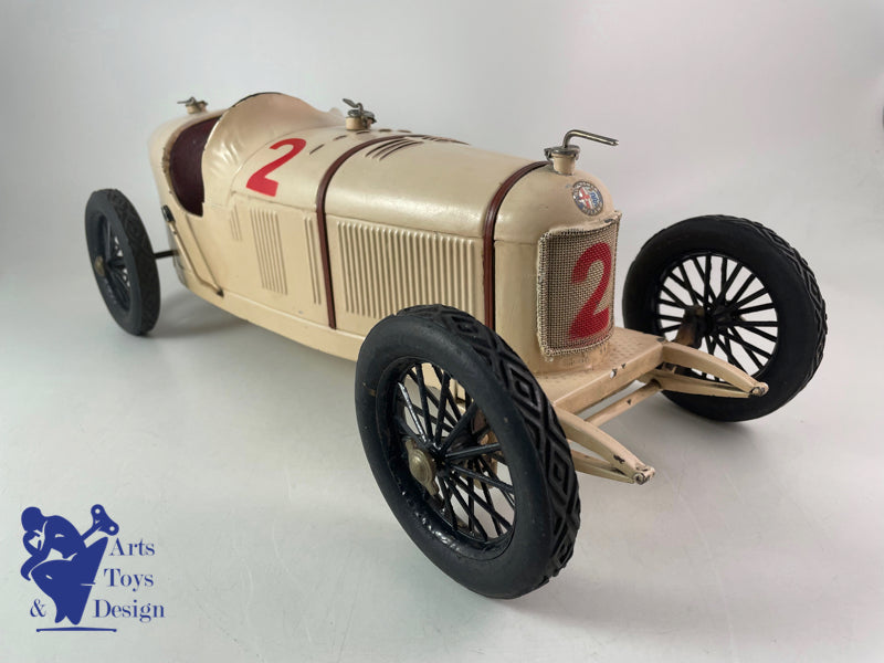 CIJ ALFA ROMEO P2 VOITURE DE COURSE 1930 53CM JOUET ANCIEN
