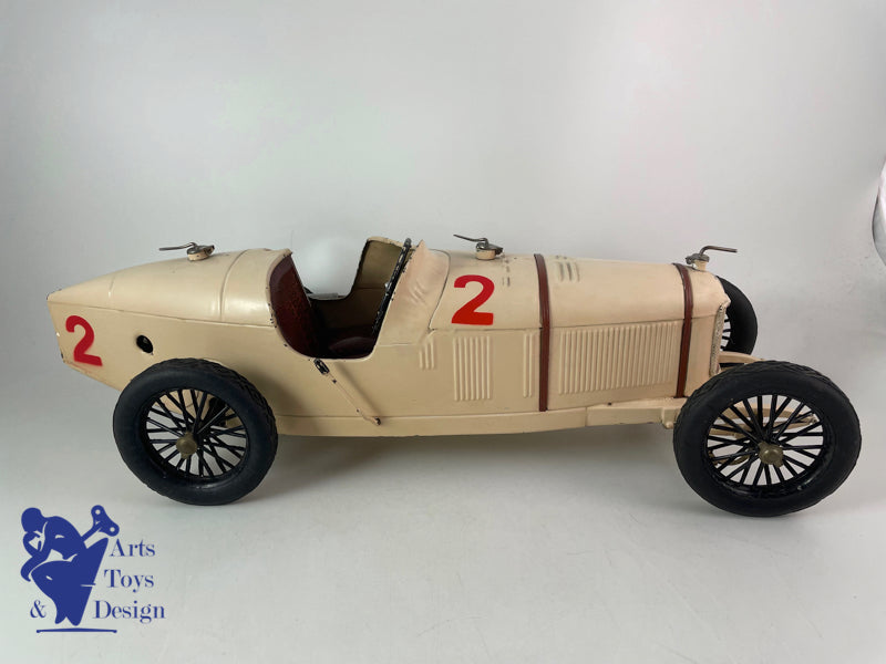 CIJ ALFA ROMEO P2 VOITURE DE COURSE 1930 53CM JOUET ANCIEN