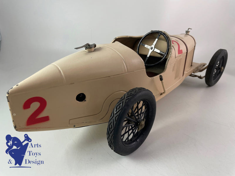 CIJ ALFA ROMEO P2 VOITURE DE COURSE 1930 53CM JOUET ANCIEN
