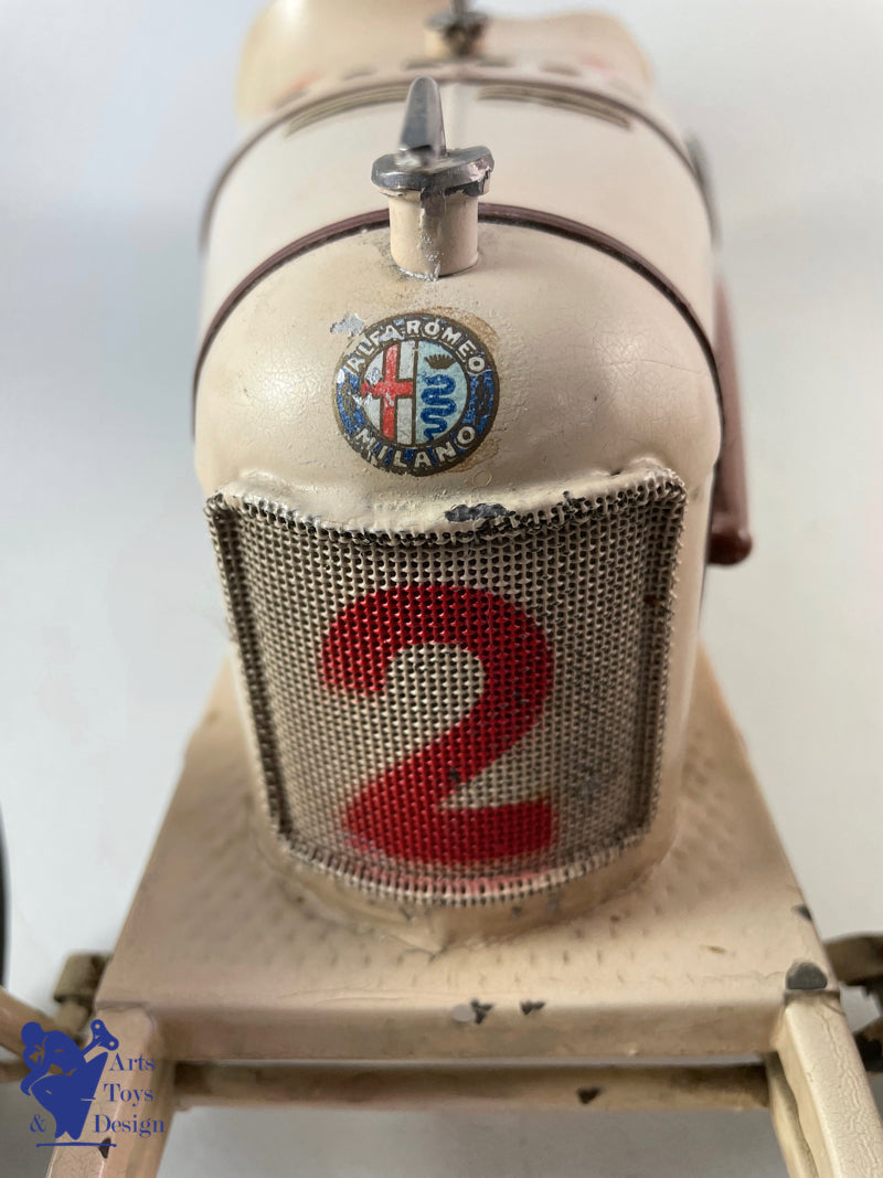 CIJ ALFA ROMEO P2 VOITURE DE COURSE 1930 53CM JOUET ANCIEN