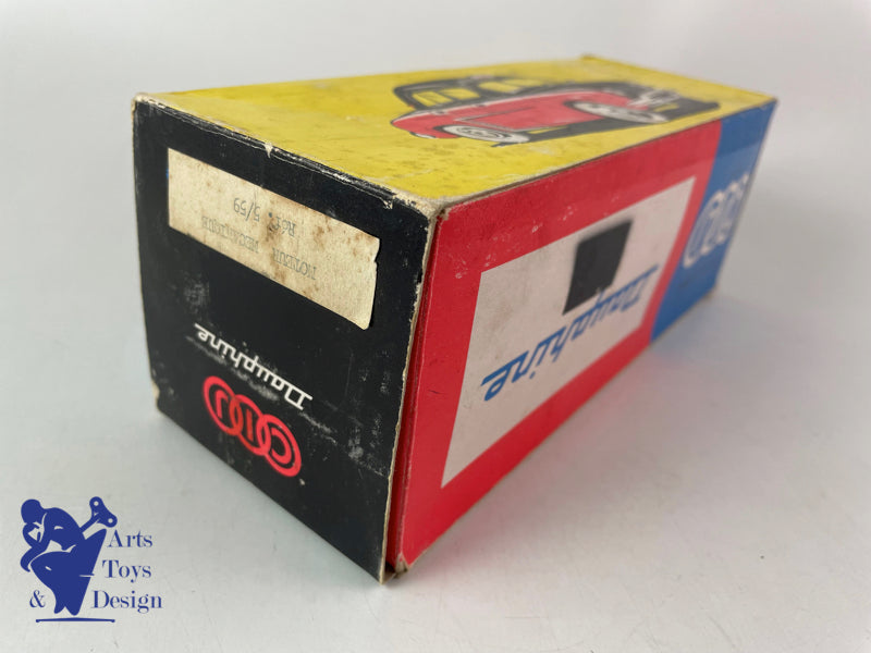 JOUET ANCIEN CIJ 5/59 RENAULT DAUPHINE TOLE MECANIQUE ROUGE VERS 1960