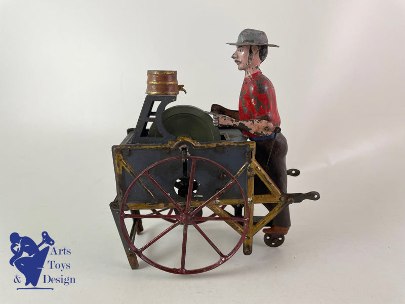 ANTIQUE TOY CR CHARLES ROSSIGNOL THE GRINDER TYPE 1 CIRCA 1900
