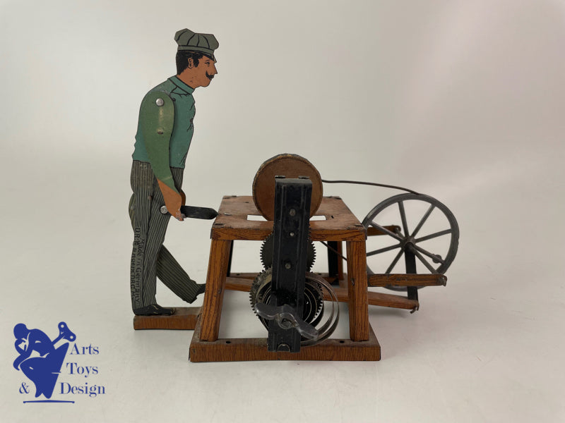 Antique toy Bing Germany The Grinder Clockwork circa 1920