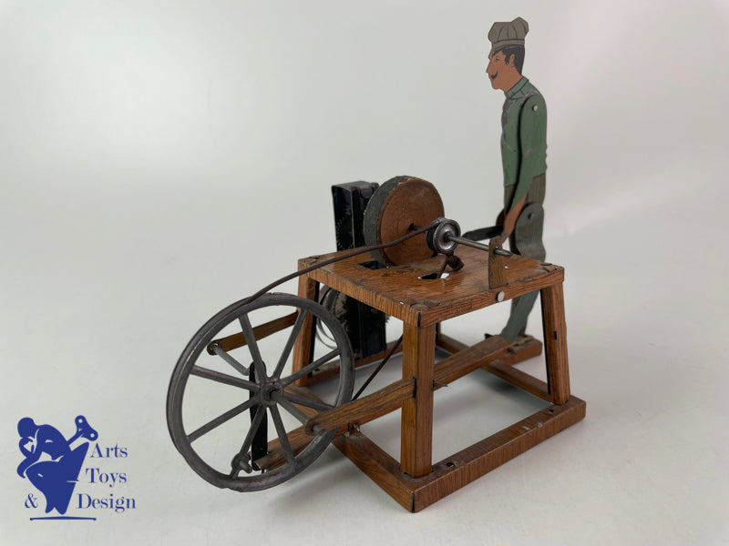 Antique toy Bing Germany The Grinder Clockwork circa 1920