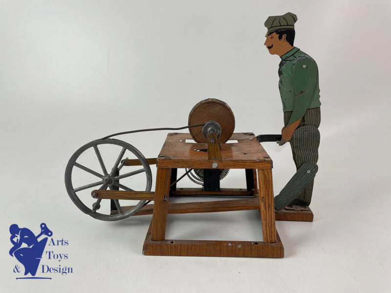 Antique toy Bing Germany The Grinder Clockwork circa 1920