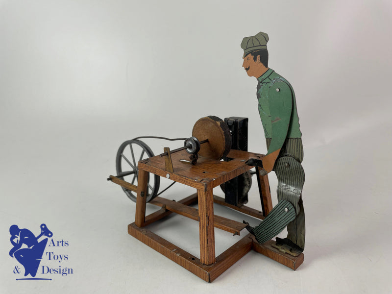 Antique toy Bing Germany The Grinder Clockwork circa 1920