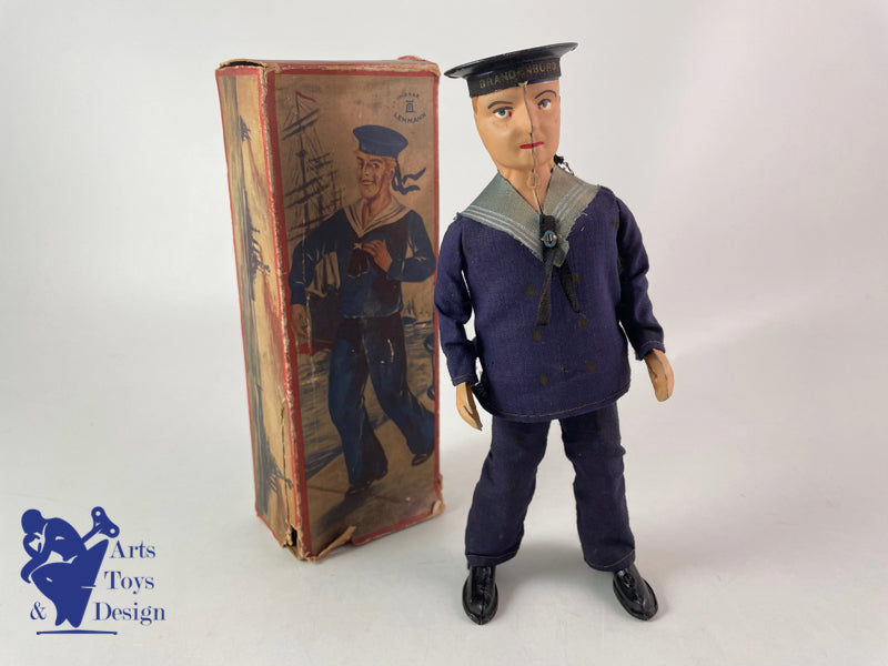 JOUET ANCIEN LEHMANN 535 MARIN DANSANT MECANIQUE A PARTIR DE 1904 H 19CM