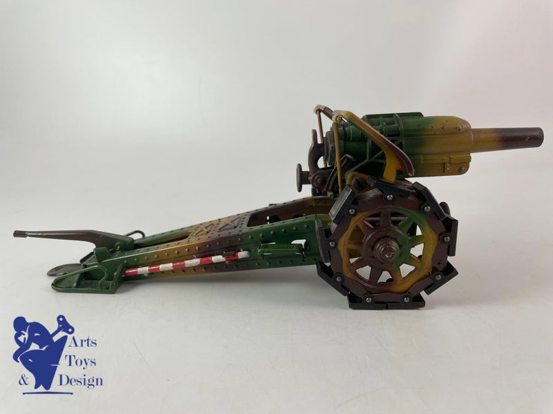 JOUET ANCIEN LINEOL 822 CANON MILITAIRE VERS 1937 L28CM