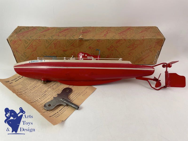 JEP 918 SOUS MARIN LE CORSAIRE 1936 41CM JOUET ANCIEN