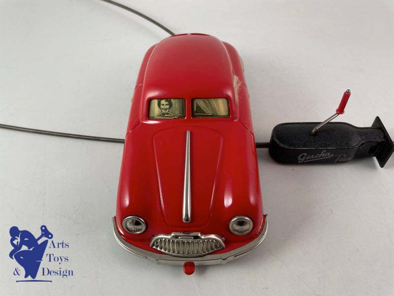 JOUET ANCIEN GESCHA 559 PORSCHE 356 AUTO FOX VERS 1950 L 21CM