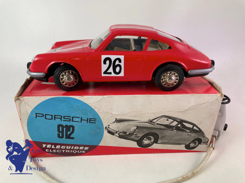 JOUET ANCIEN JOUSTRA 2824 PORSCHE 912 RALLYE VERS 1970 L 23CM