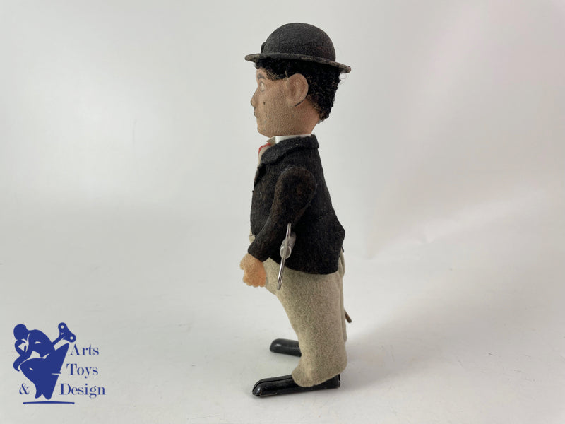 JOUET ANCIEN SCHUCO 1454 CHARLIE CHAPLIN CHARLOT VERS 1920 H 17CM