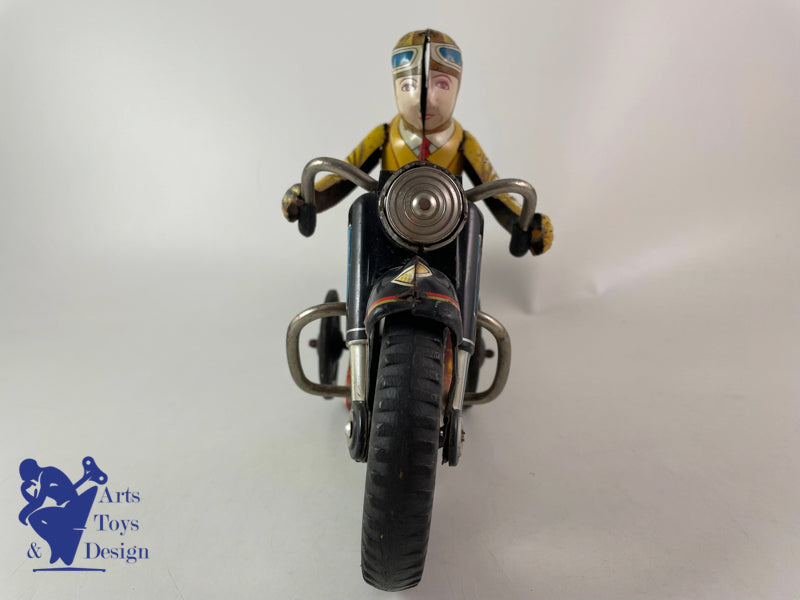 JOUET ANCIEN I.Y. METAL TOYS GRANDE MOTO CONDOR FRICTION VERS 1957 L 30CM