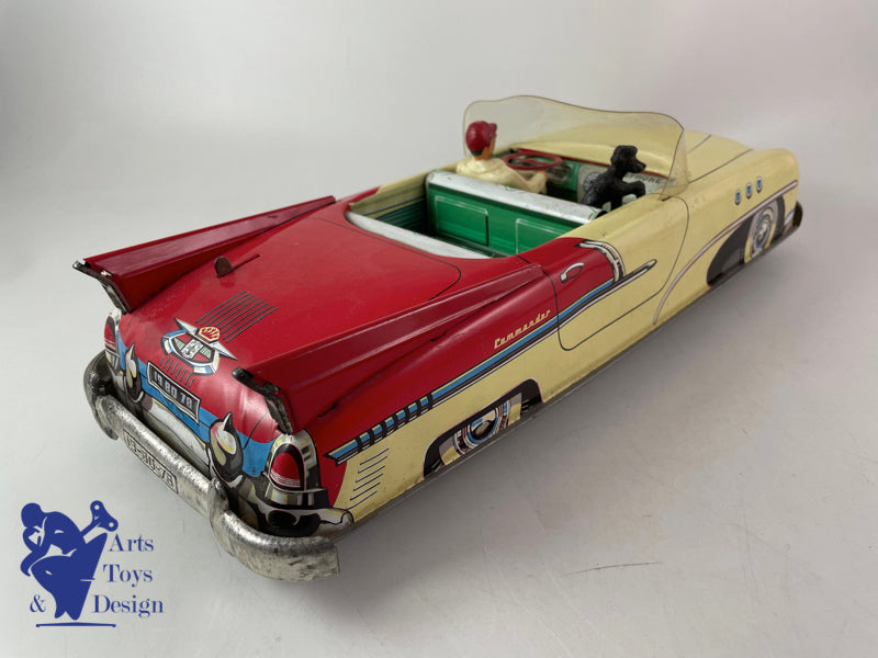 Antique toys Joustra 2023 luxury giant convertible car circa 1957 l 43cm