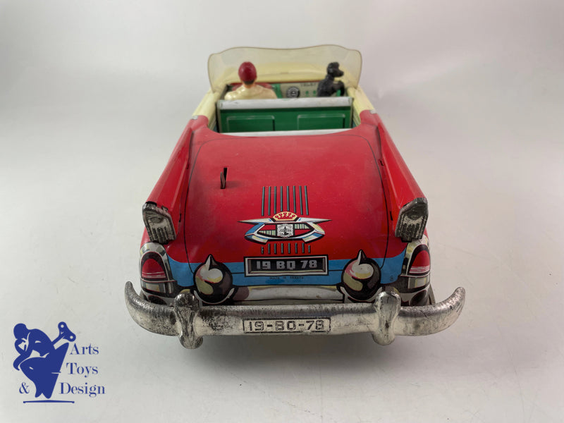 Antique toys Joustra 2023 luxury giant convertible car circa 1957 l 43cm