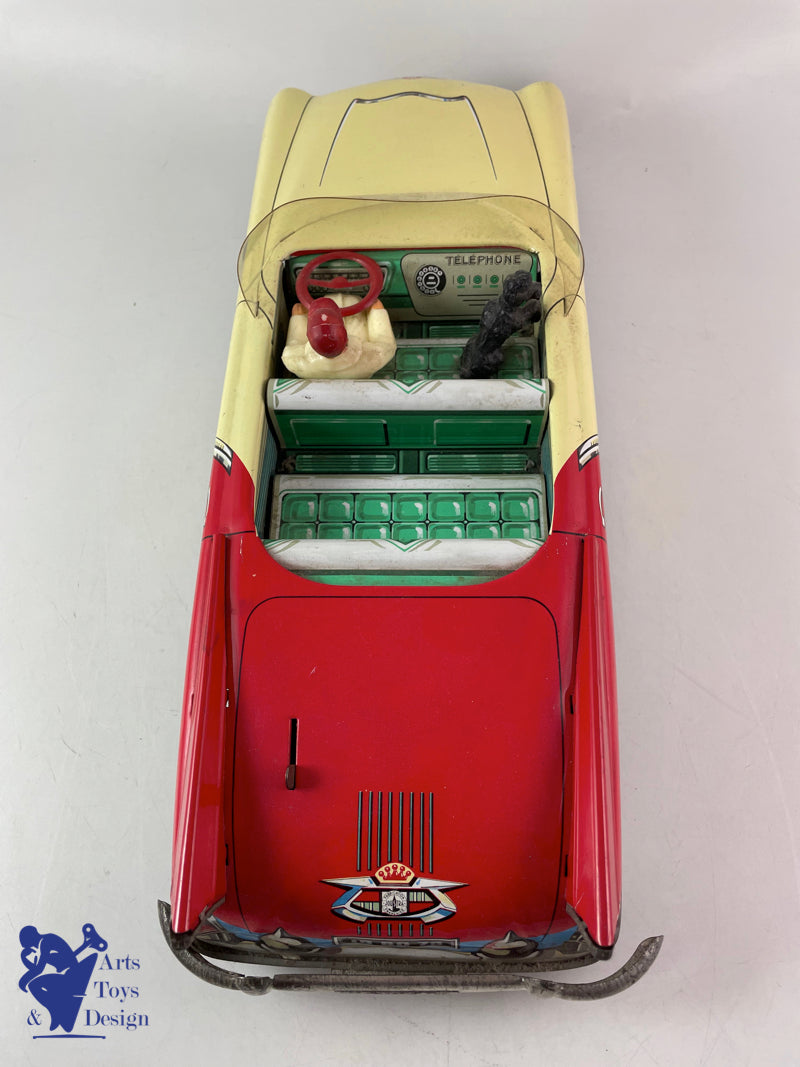 Antique toys Joustra 2023 luxury giant convertible car circa 1957 l 43cm