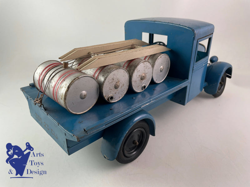 JOUET ANCIEN CIJ 6/15 CAMION RENAULT 5T CARBURANTS MECANIQUE 1950