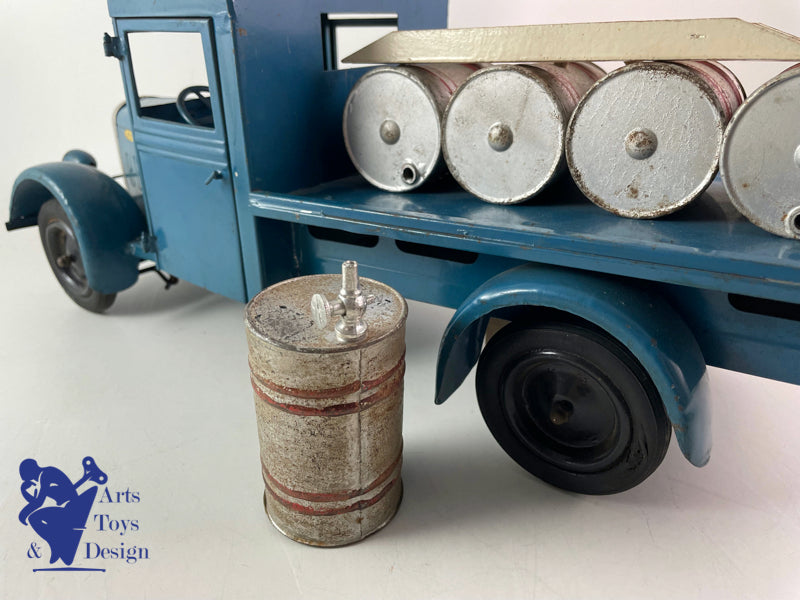 JOUET ANCIEN CIJ 6/15 CAMION RENAULT 5T CARBURANTS MECANIQUE 1950
