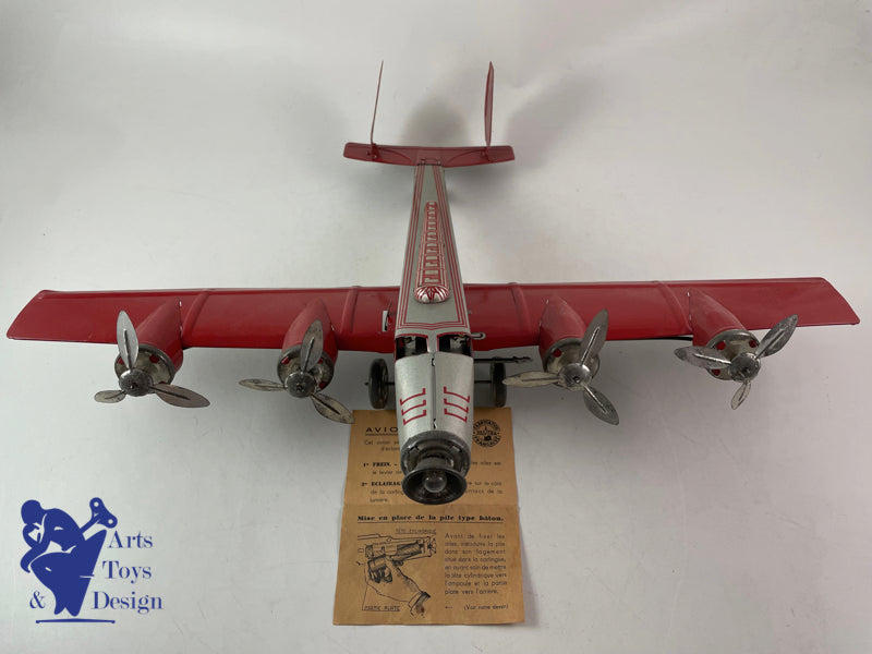 JOUET ANCIEN JOUSTRA 533 AVION AIR FRANCE FANNY VERS 1952 52CM