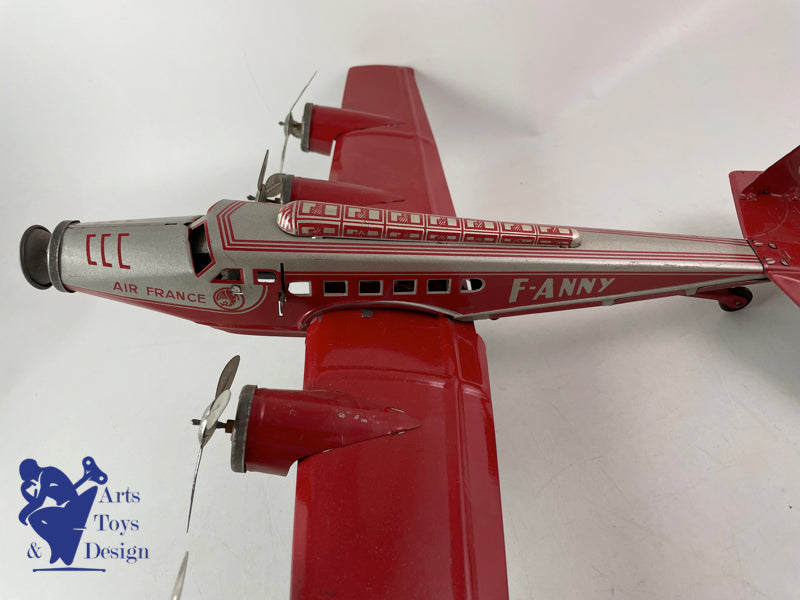 JOUET ANCIEN JOUSTRA 533 AVION AIR FRANCE FANNY VERS 1952 52CM