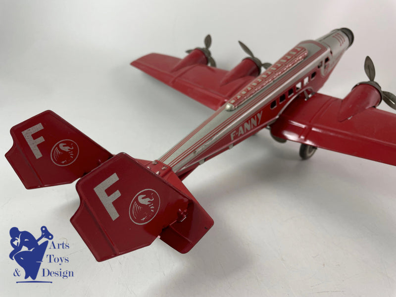 JOUET ANCIEN JOUSTRA 533 AVION AIR FRANCE FANNY VERS 1952 52CM