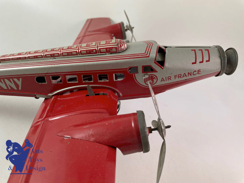 JOUET ANCIEN JOUSTRA 533 AVION AIR FRANCE FANNY VERS 1952 52CM