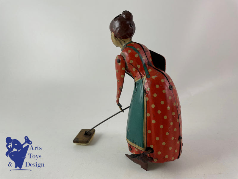 JOUET ANCIEN GUNTHERMANN BUSY LIZZIE MECANIQUE VERS 1930 H 17CM