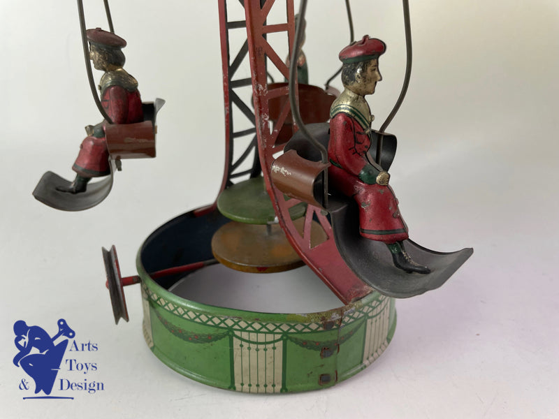 JOUET ANCIEN MANEGE CAROUSEL MOHR&KRAUSS ACCESSOIRE VAPEUR C.1920