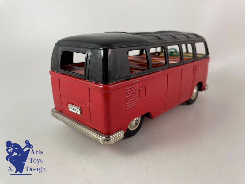 JOUET ANCIEN BANDAI CRAGSTAN VW COMBI MICRO BUS FRICTION VERS 1960 20CM