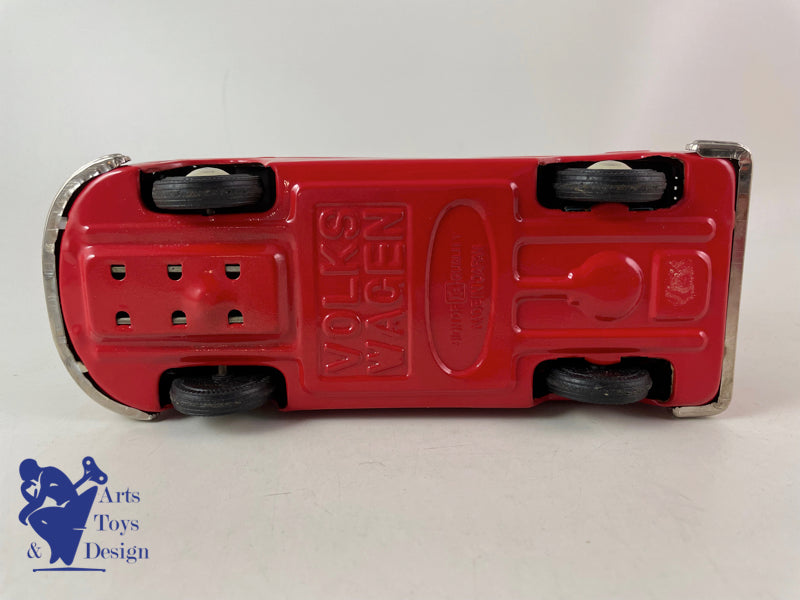 JOUET ANCIEN BANDAI CRAGSTAN VW COMBI MICRO BUS FRICTION VERS 1960 20CM