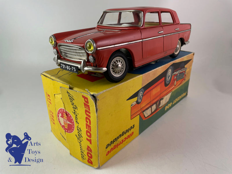 JOUET ANCIEN JOUSTRA REF 2805 PEUGEOT 404 TO BRIQUE 30CM 1963