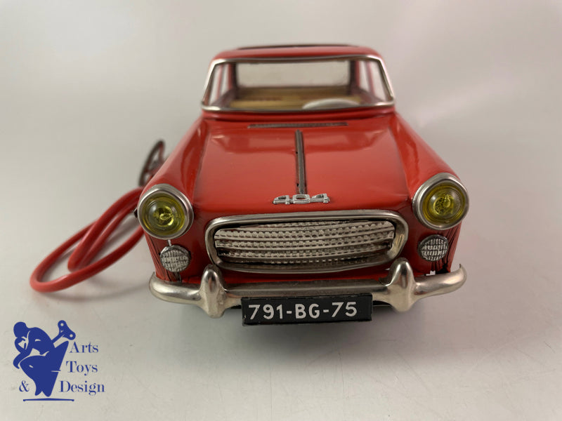 JOUET ANCIEN JOUSTRA REF 2805 PEUGEOT 404 TO BRIQUE 30CM 1963