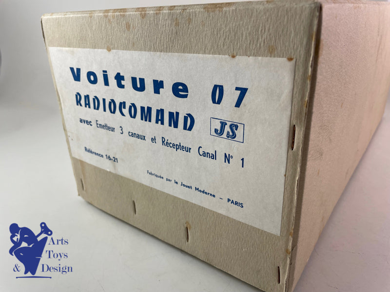JOUET ANCIEN JS VOITURE 07 RC NO LICENCE J BOND 2° TYPE VERS 1967 L 38CM