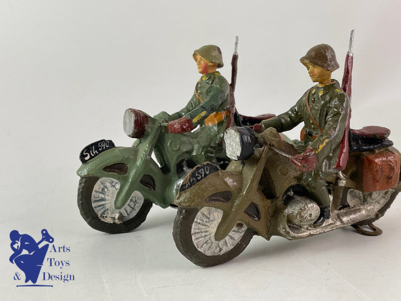 ELASTOLIN FIGURINE SOLDAT MOTOS ARMEE SUISSE 1937
