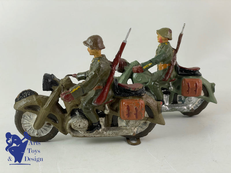 ELASTOLIN FIGURINE SOLDAT MOTOS ARMEE SUISSE 1937