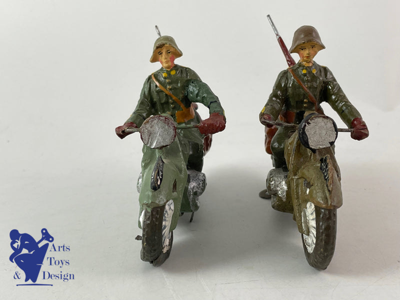 ELASTOLIN FIGURINE SOLDAT MOTOS ARMEE SUISSE 1937