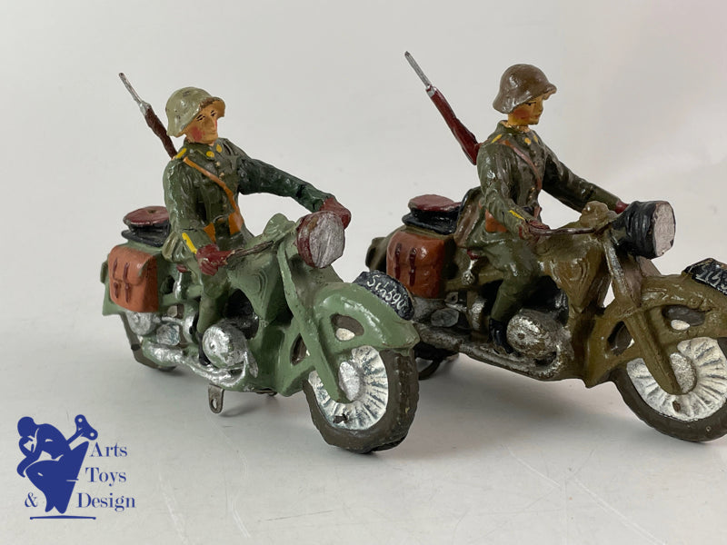 ELASTOLIN FIGURINE SOLDAT MOTOS ARMEE SUISSE 1937