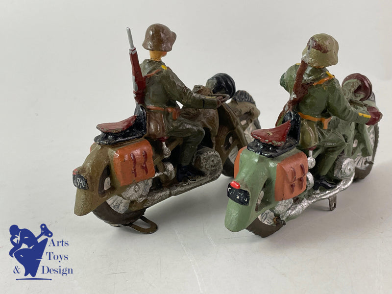 ELASTOLIN FIGURINE SOLDAT MOTOS ARMEE SUISSE 1937
