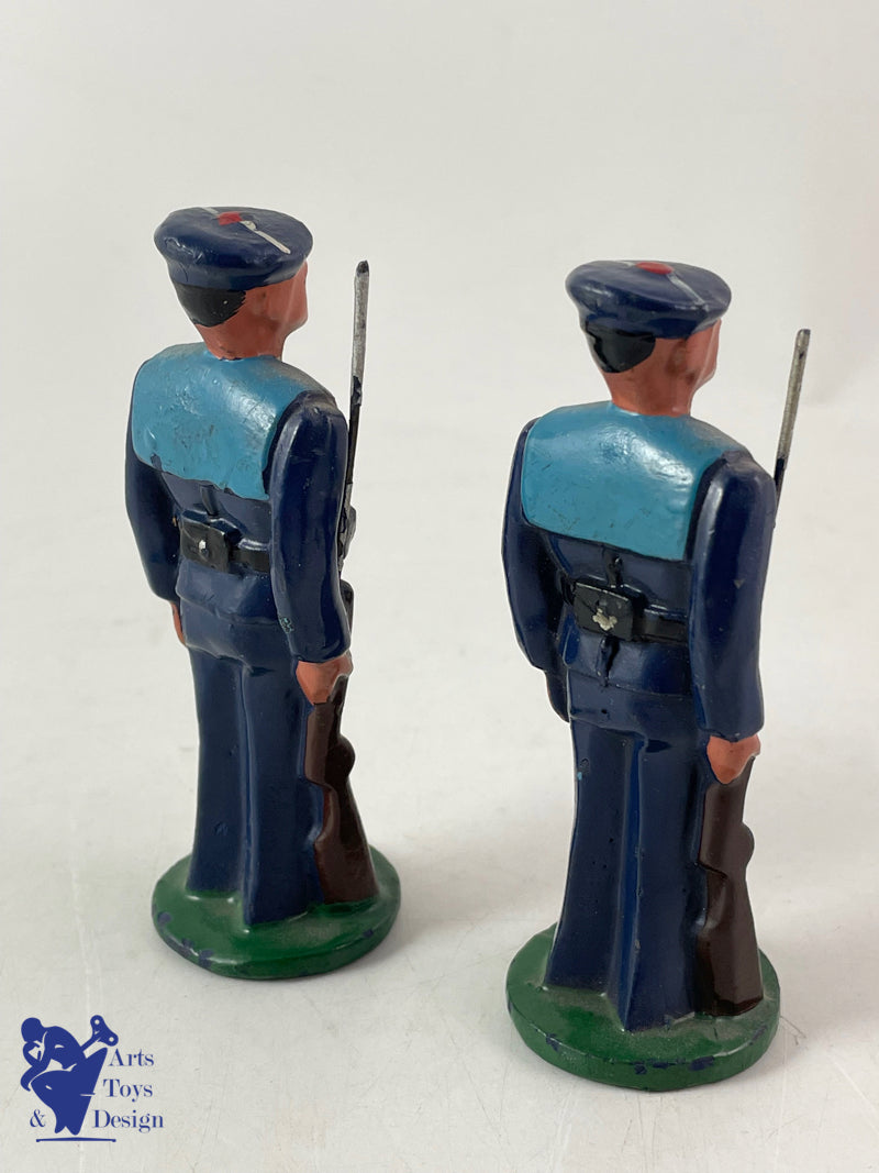 JRD FIGURINE MARIN AU FIXE VERS 1935 H 8.5CM 2 PIECES