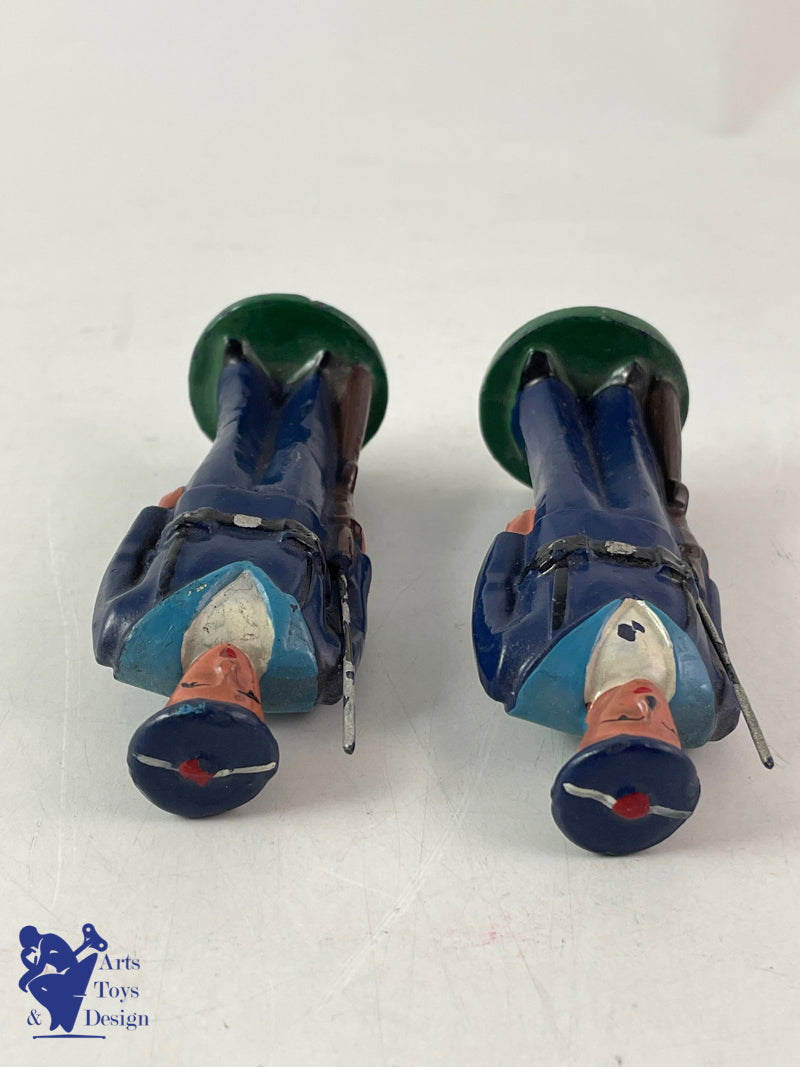 JRD FIGURINE MARIN AU FIXE VERS 1935 H 8.5CM 2 PIECES