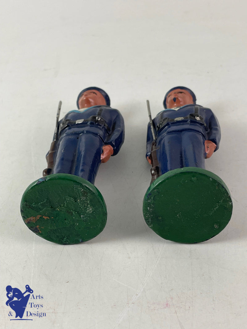 JRD FIGURINE MARIN AU FIXE VERS 1935 H 8.5CM 2 PIECES